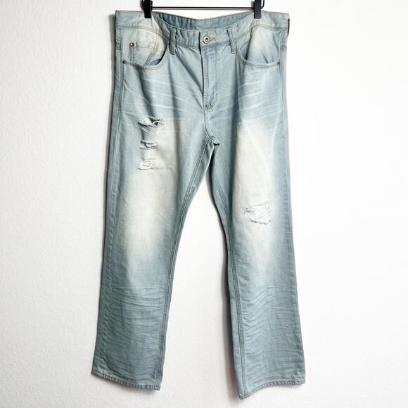 Buffalo David Bitton Blue Men Jeans Size 36 - Picture 1 of 7